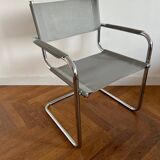 MG5 Grassi style chrome armchair