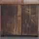 Victorian military commode in patinated walnut.