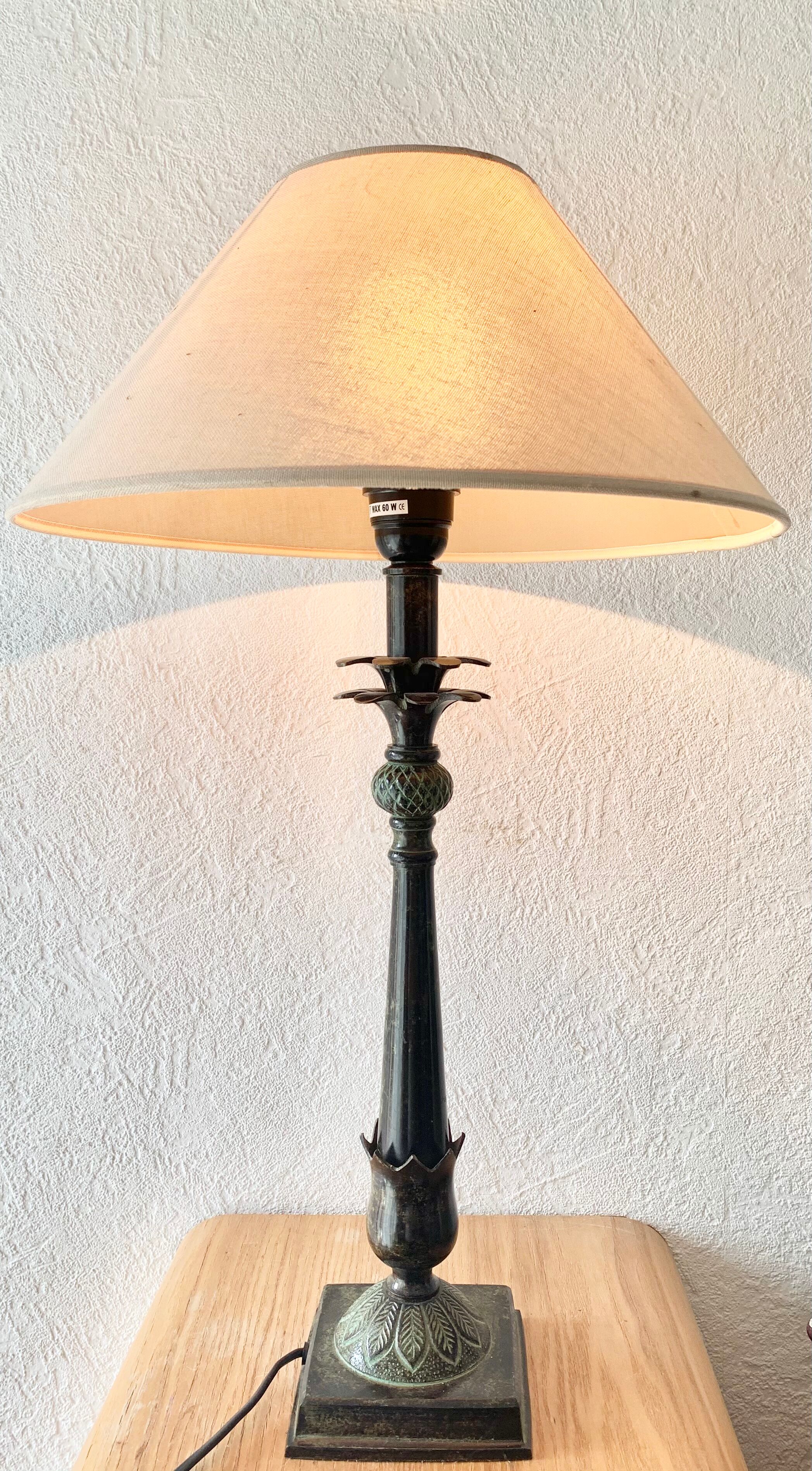 Vintage palm lamp
