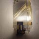 Methacrylate and metal wall lamp. Italy, 1980s.