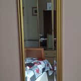 Octagonal beveled mirror - gilded frame 30x 140cm