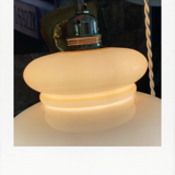 Caramel and whipped cream hanging lamp