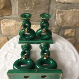 Pair of art deco candlesticks