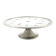 Secession cake stand, porcelain, silver-plated brass, Austria, early 20th century