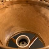 Rattan lamp in the shape of an ellipse Louis Sognot 1950