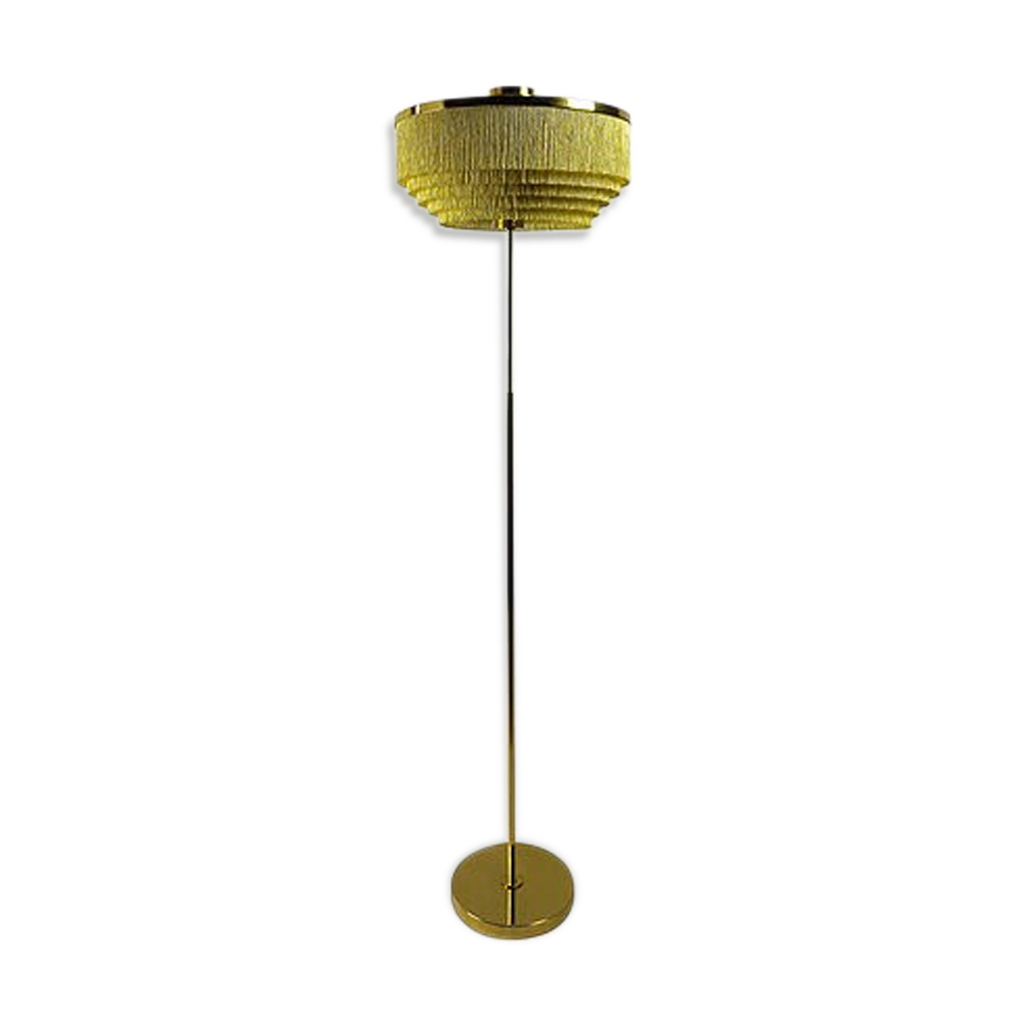 Vintage model G - 110 silk fringe floor lamp by Hans-Agne Jakobsson brass