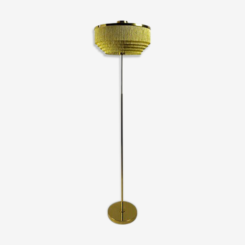 Vintage model G - 110 silk fringe floor lamp by Hans-Agne Jakobsson brass