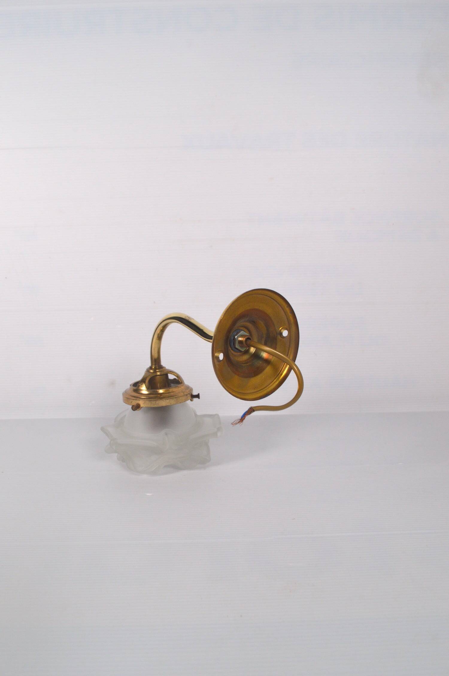 Swan neck flower wall light