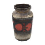Red Scheurich ceramic vase