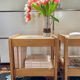 Paire de tables de chevet en orme