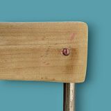 Antique wooden and metal children's chair with armrests – circa 1960