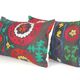 Set of 2 vintage embroidered cushion covers 41x61 cm