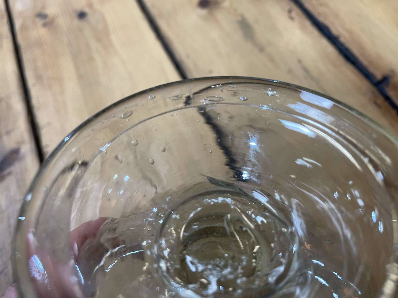 Grand bougeoir en verre soufflé - biot