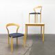Stackable chairs and table German Lotus by Hartmut Lohmeyer for Kusch+Co, set of 3.