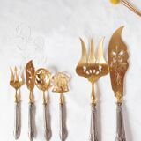 Fish hors d'oeuvres sets, Belle Epoque, circa 1910 (6 pieces)