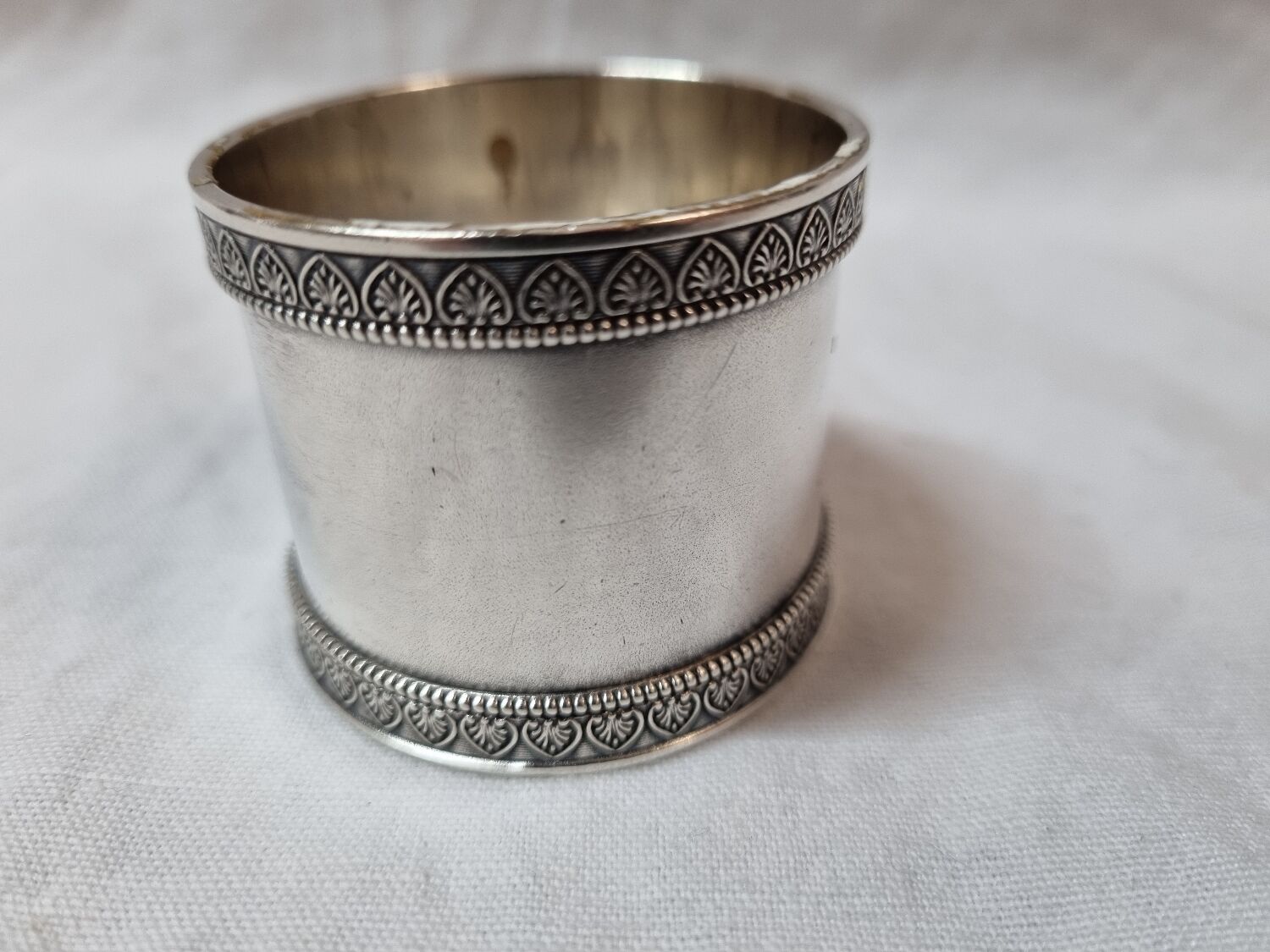 Solid silver towel ring
