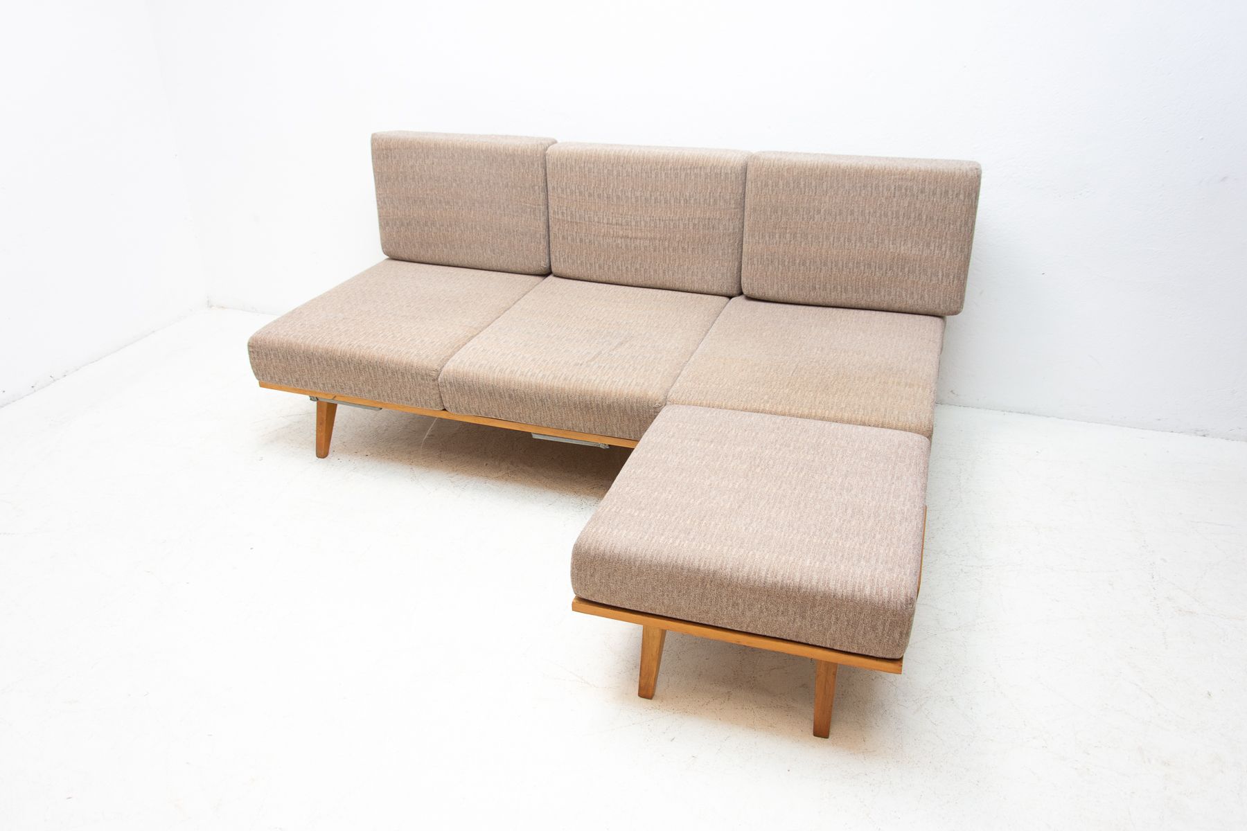 Mid century corner folding sofa by František Jirák for Tatra nábytok, 1960´s, Czechoslovakia