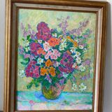 Flowers signed Russian school 20th century