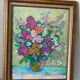 Fleurs signé école russe XXeme siècle