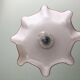Suspension en opaline rose vintage