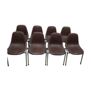 Ensemble de 8 chaises Orly design