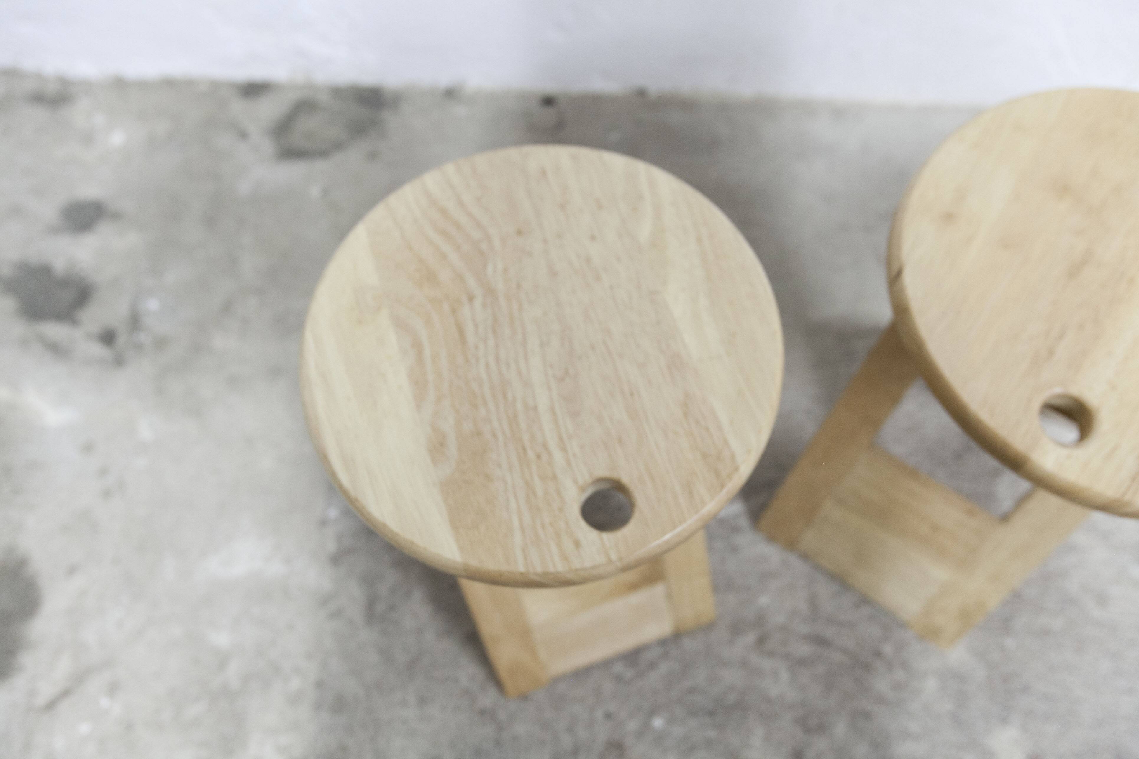 Pair of folding stools designed by Adrian Reed made in the years