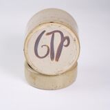 Pot grès scandinave motifs sauvages