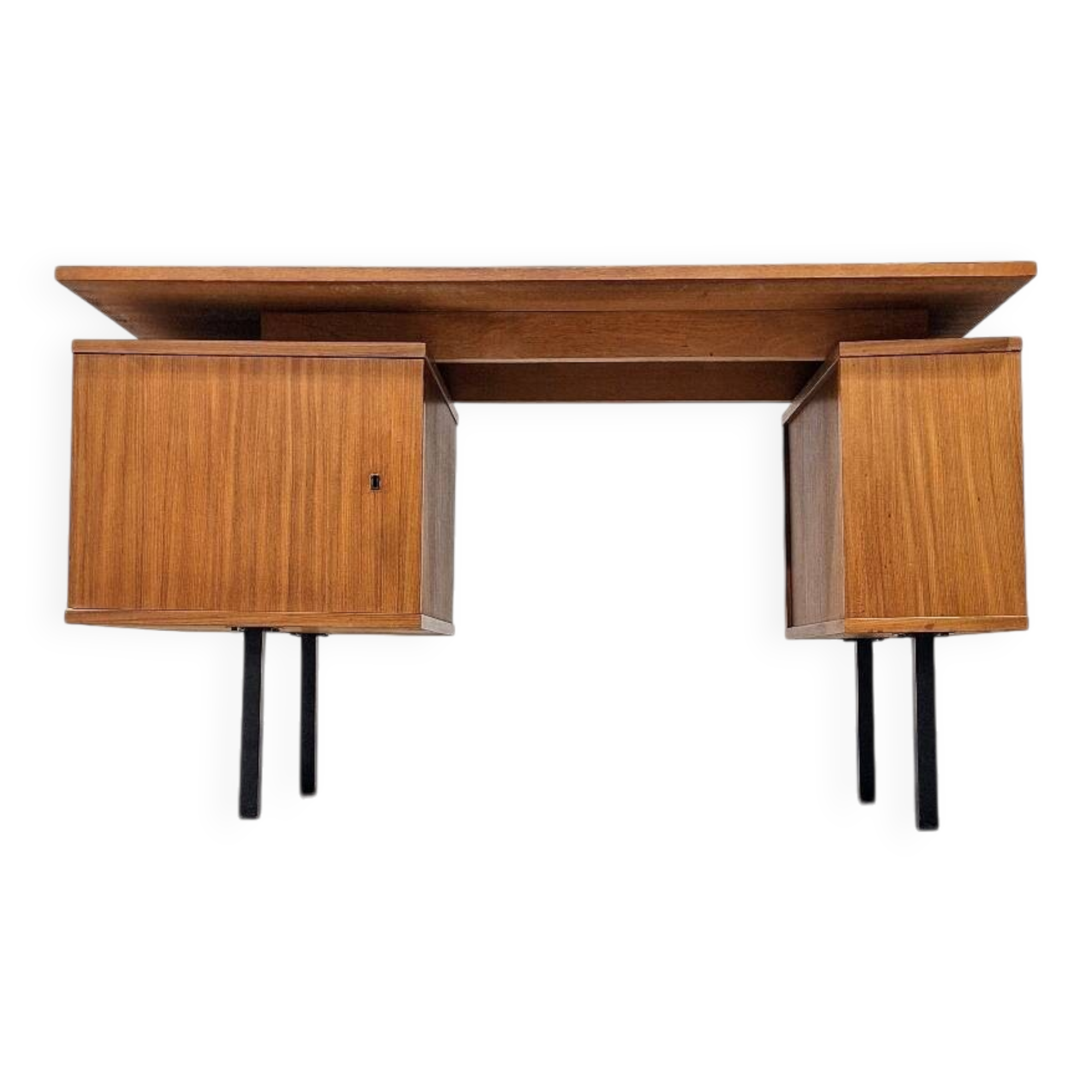 Vintage teak veneer desk from the 1960s