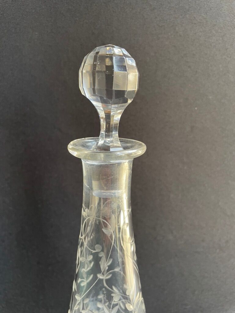 Saint Louis cut crystal stamped decanter