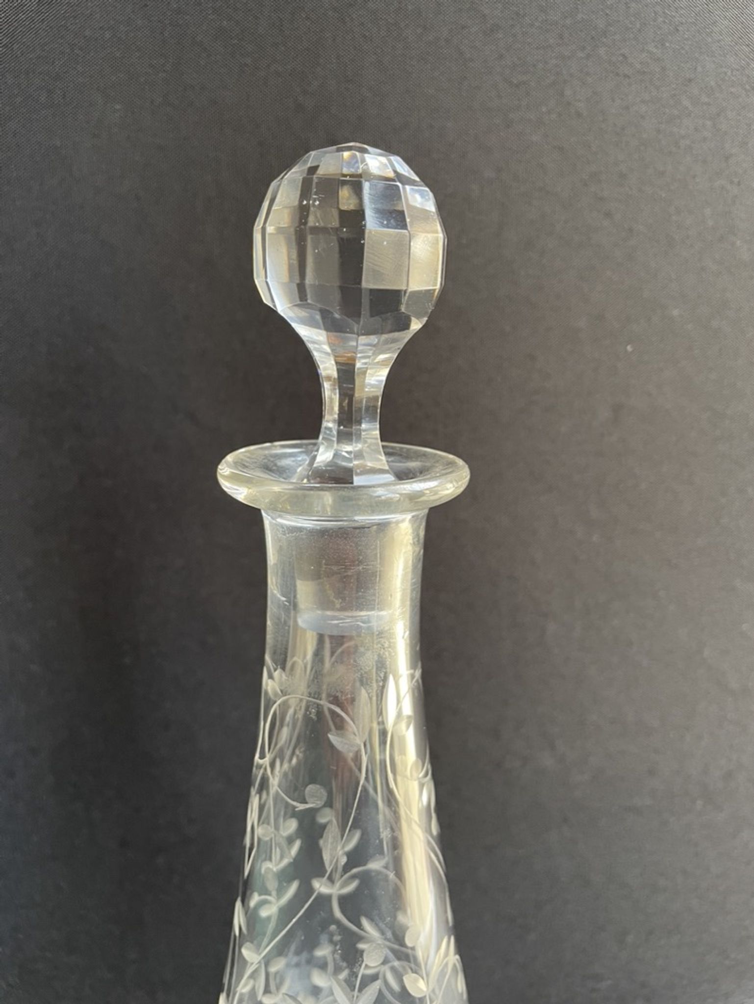 Saint Louis cut crystal stamped decanter