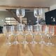 8 verres à pied en cristal d'Arques