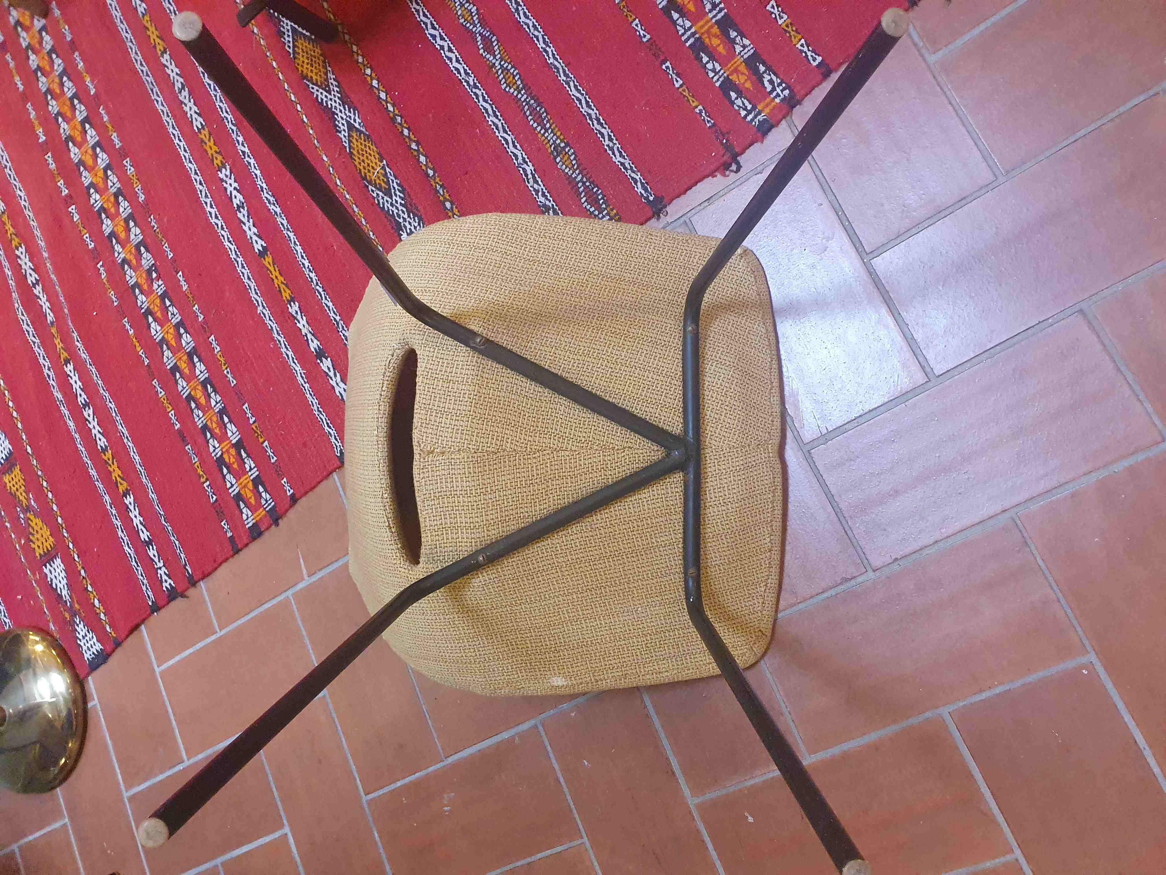 Suite of 4 chairs of Pierre Guariche model amsterdam . 1955