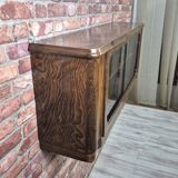 Vitrine Art déco rénovée, Pologne années 1940