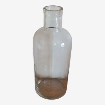 Old glass pharmacy bottle or bottle