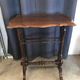 Art nouveau mahogany table with cut-out top