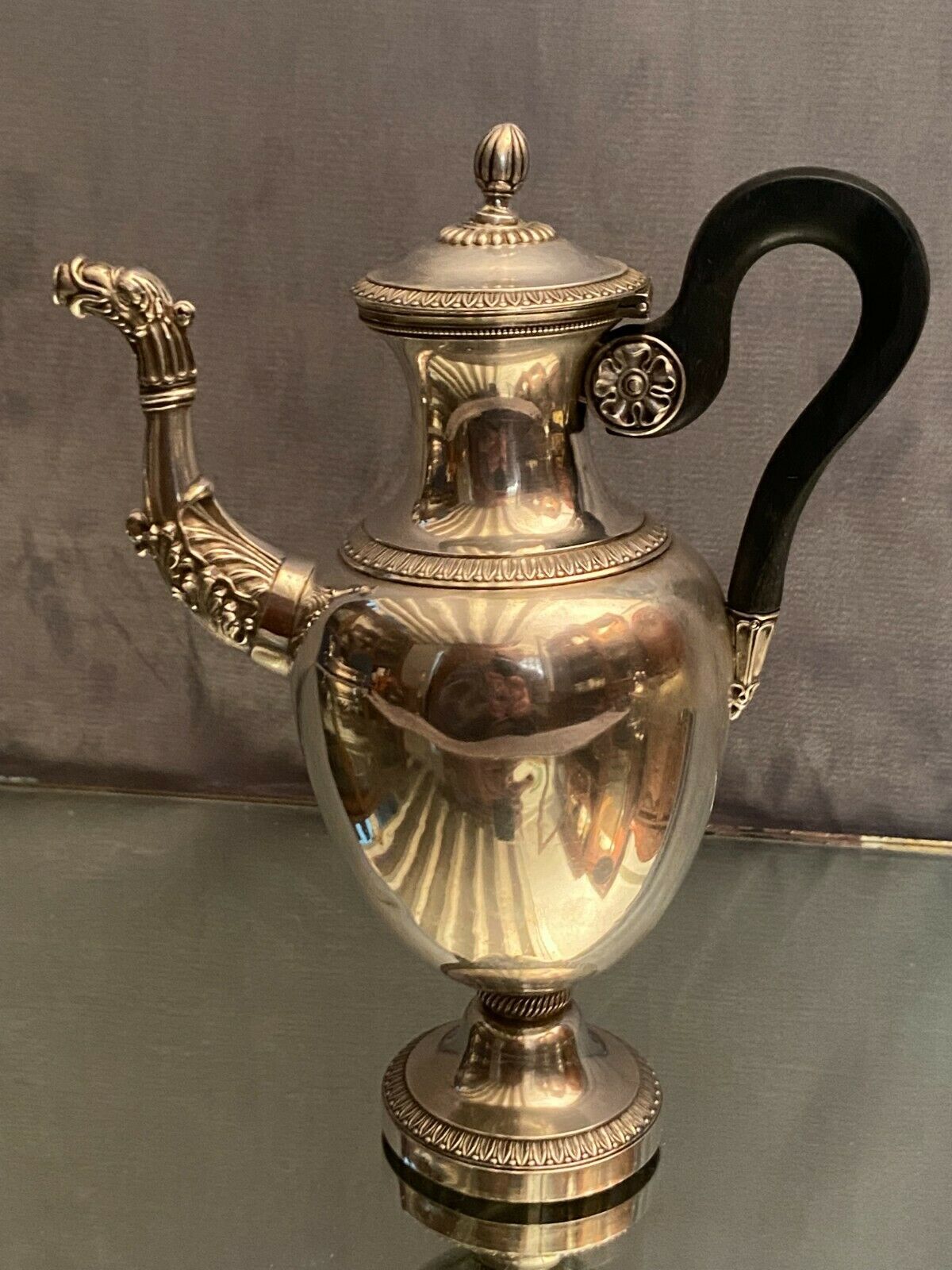 Solid silver coffee maker Old Early Nineteenth Empire Style