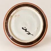 Kupittaan Savi hand-painted vase, Finland, vintage Scandinavian ceramics