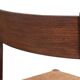 Suite of six Wenge wooden dining chairs
