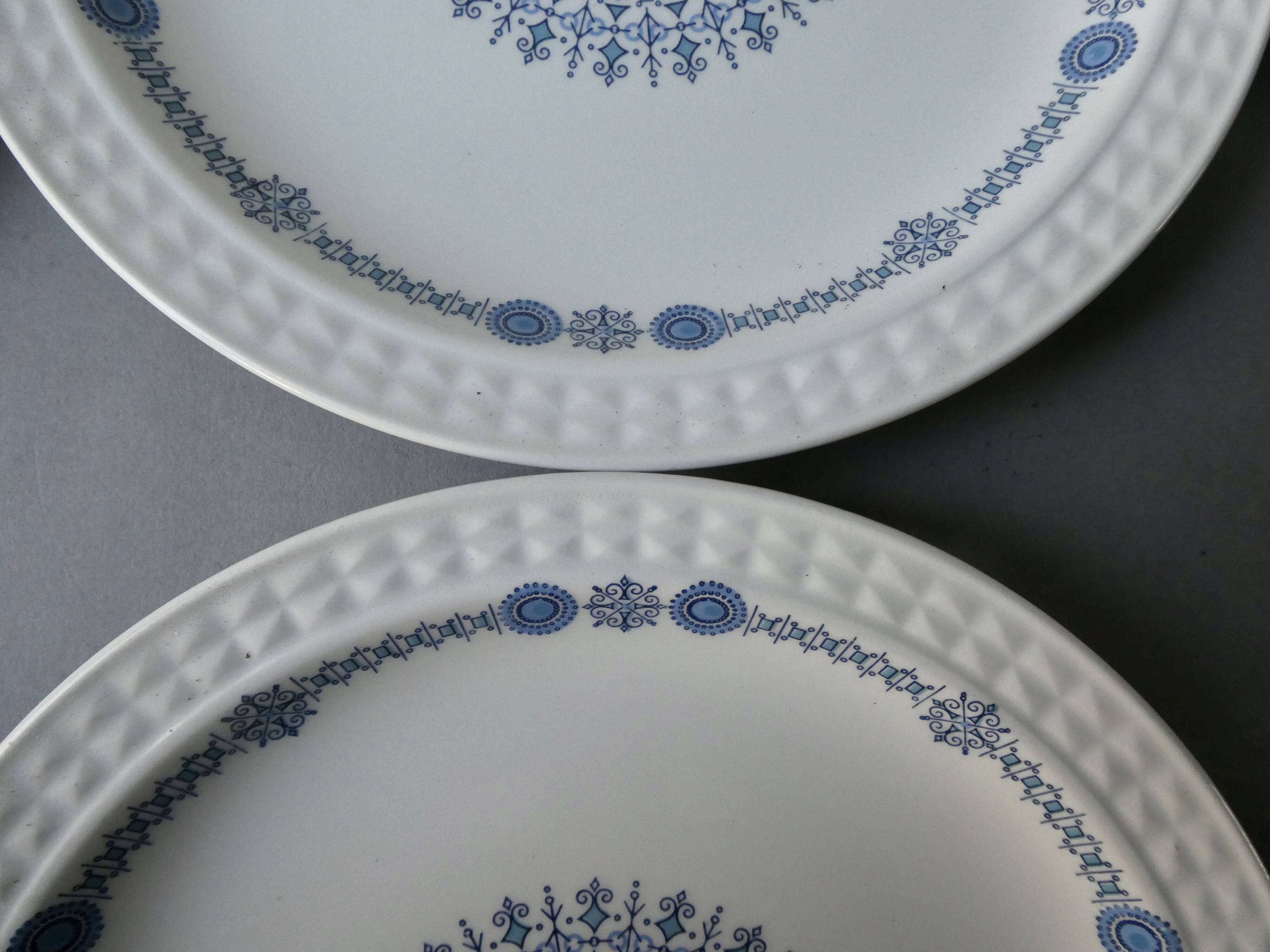 6 dessert or starter plates, Pontesa, Castilian Collection Granada