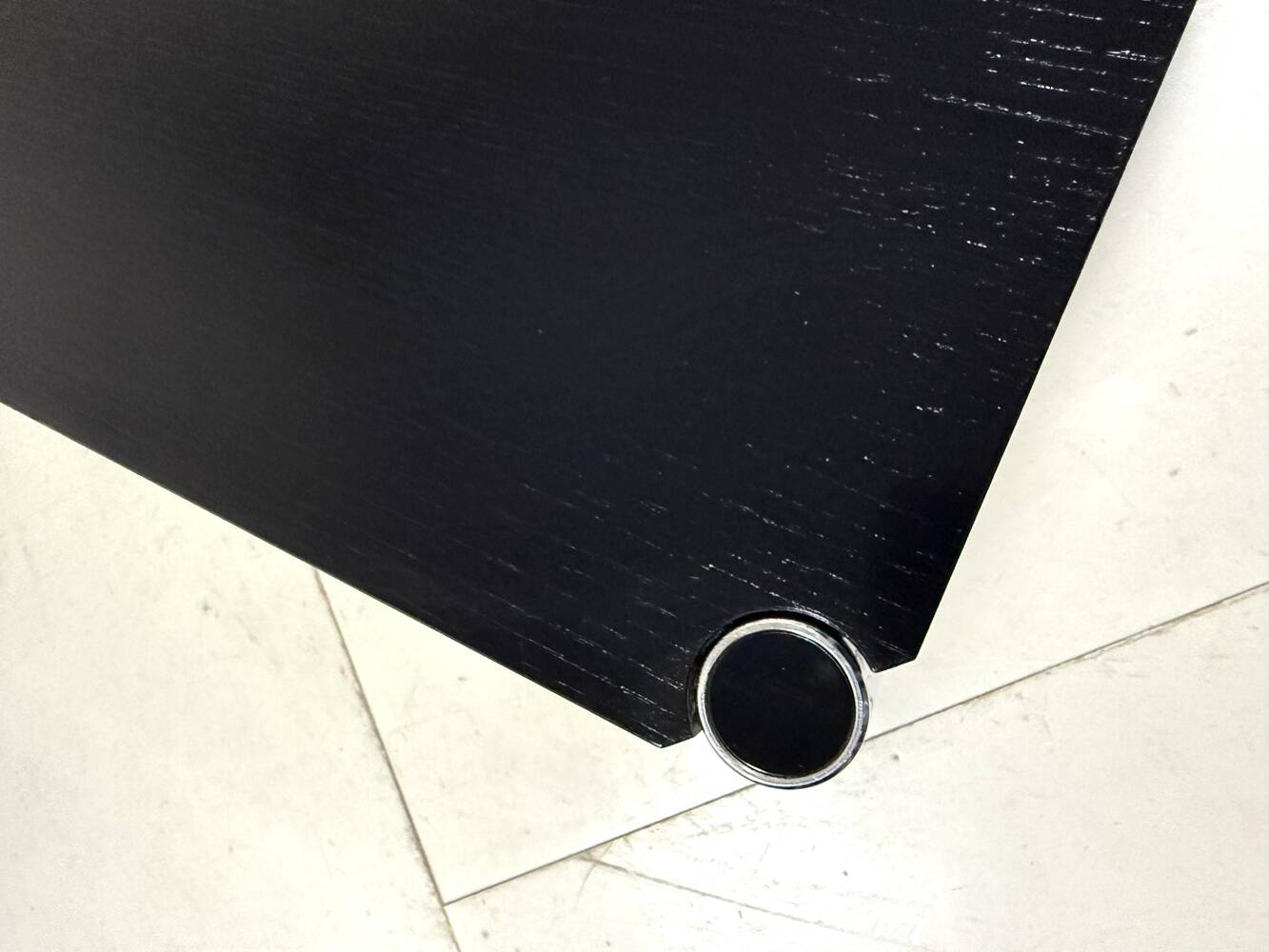USM Haller dining table in black ash, Fritz Haller 1980’s