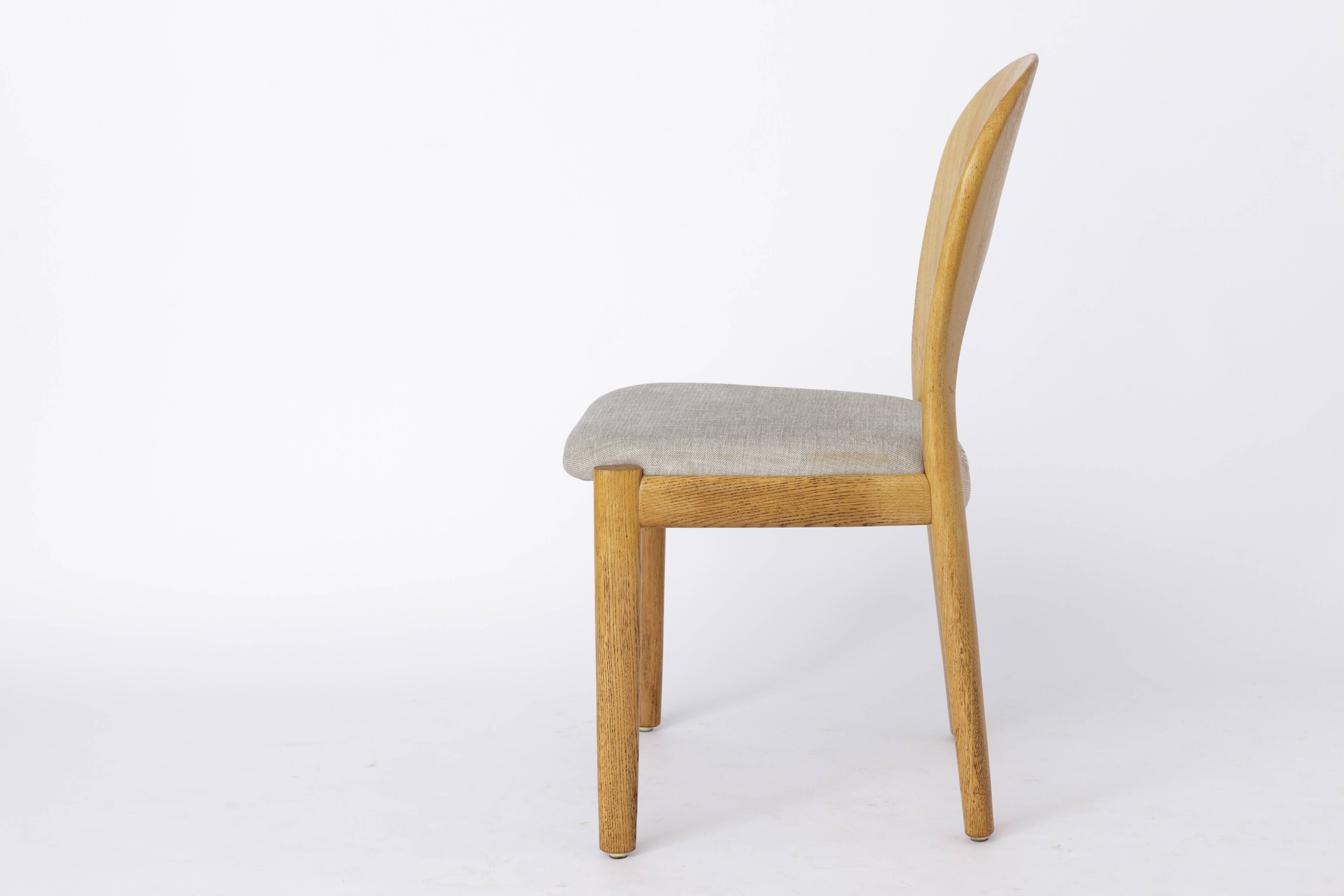 1 of 5 Niels Koefoed Chairs Oak 1970s Danish Vintage