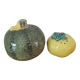 Barbotine salt and pepper shaker set