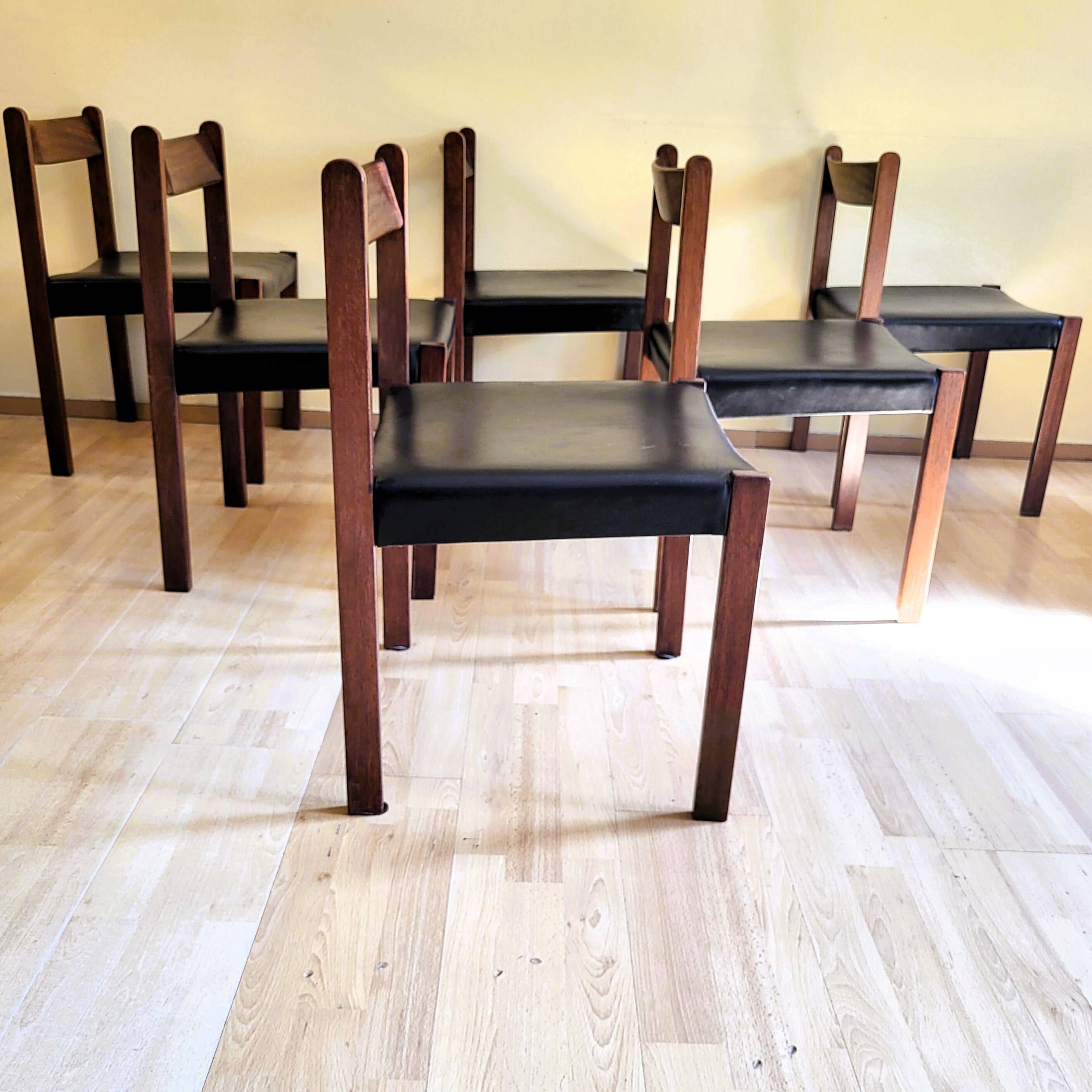 6 Vintage Chairs by Alfred Hendrickx for Belform