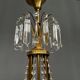 Lustre de style Empire. Cristal massif, bronze.