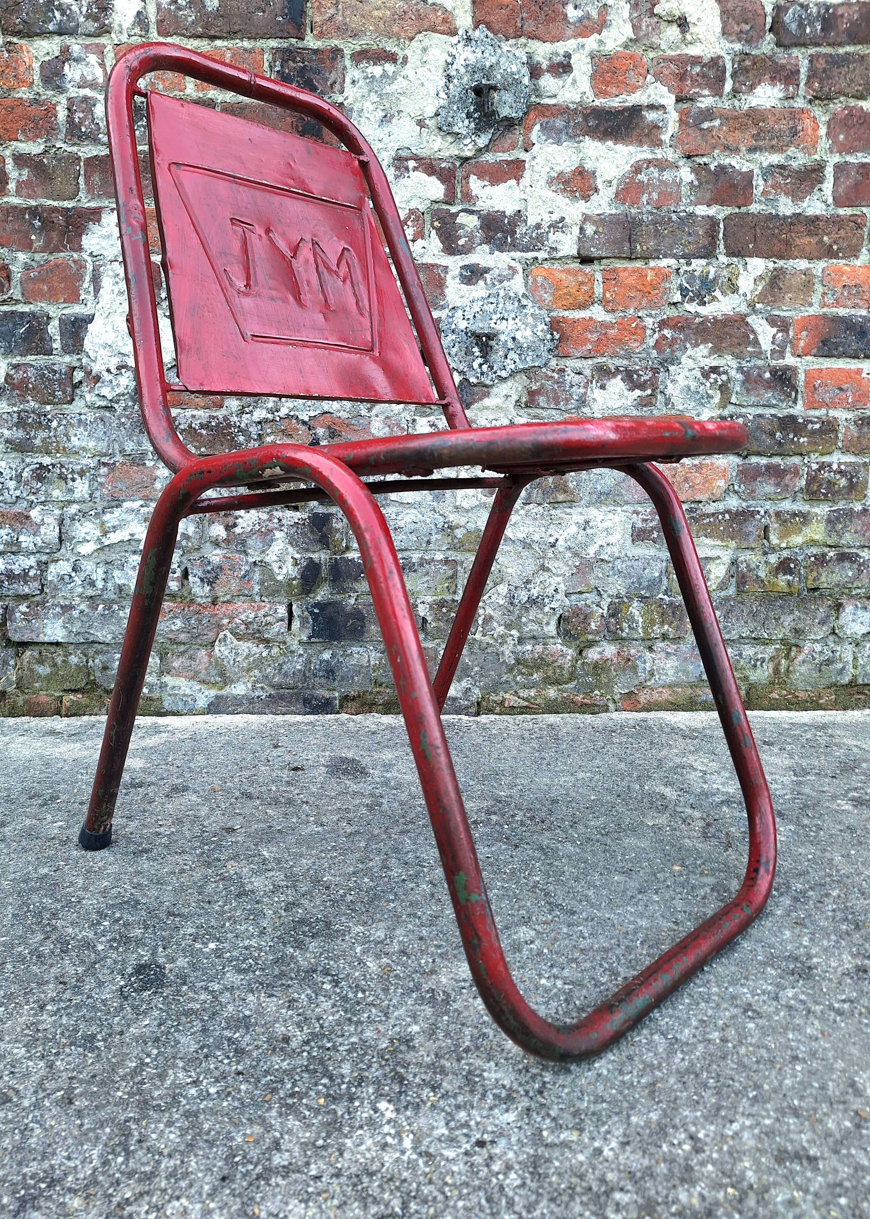 Lot de 6 chaises vintage JYM, meubles sièges industriels