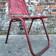 Lot de 6 chaises vintage JYM, meubles sièges industriels