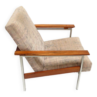 Vintage mid century modern lounge arm chair in rosewood, 1960s