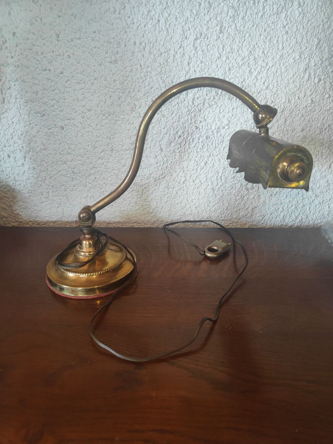 Lampe de piano ou bureau articulée en laiton