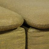 Durlet 9-piece modular sofa in luxe green de ploeg fabric 1970