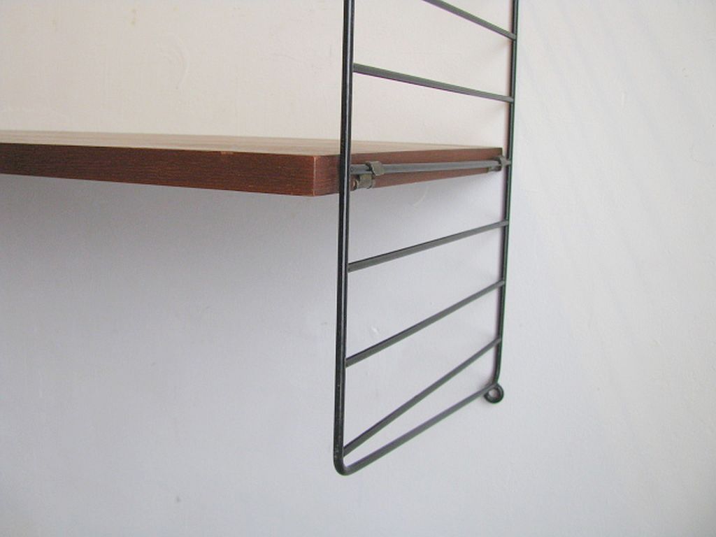 Wall shelves by Nils Nisse String System, Sweden 1960/70